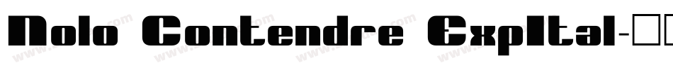Nolo Contendre ExpItal字体转换